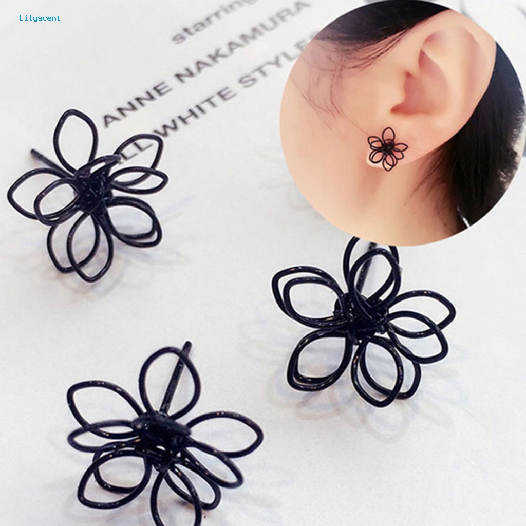 Lilyscent 1pasang High-end Stud Earrings Aksesoris Pakaian Elegan Menawan Kecil Stud Earrings Kesederhanaan