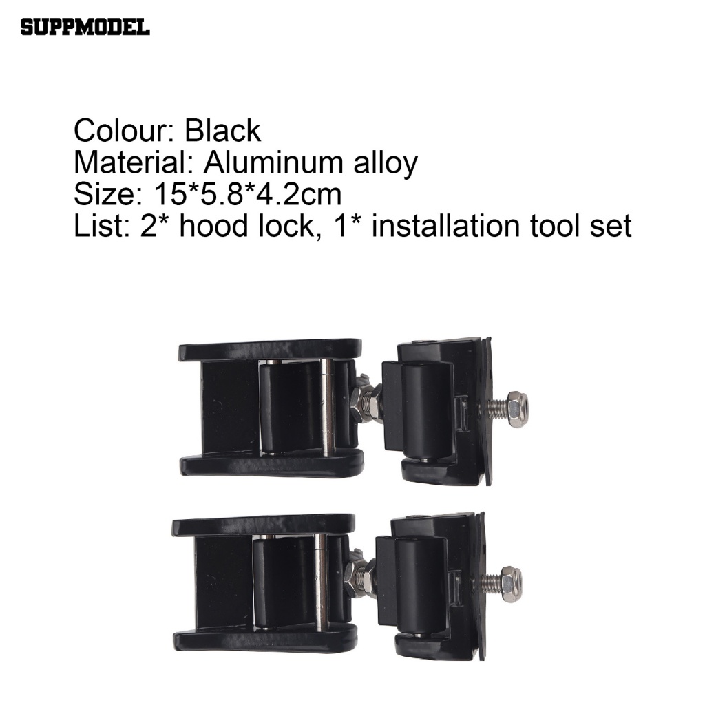 Suppmodel 2Pcs Kait Kap Tahan Lama Menangkap Kunci Kap Mobil Menangkap Tahan Aus Untuk Jeep Wrangler JK JKU 2007-2018/JL JLU 2018-2020