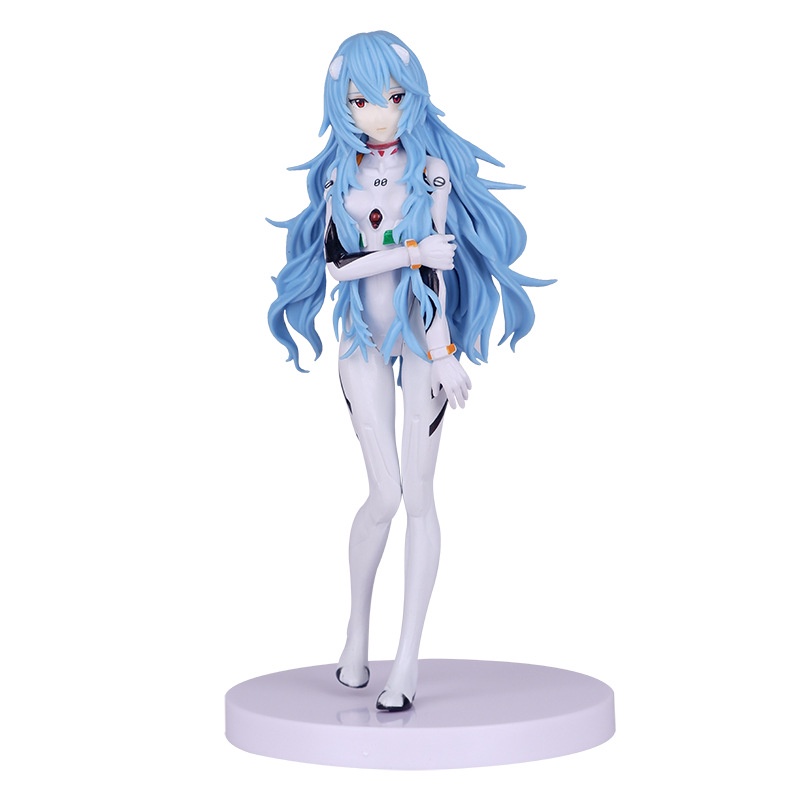 17cm EVA Evangelion E Prize Ayanami Rei Rambut Panjang Anime Figure Action Model Mainan