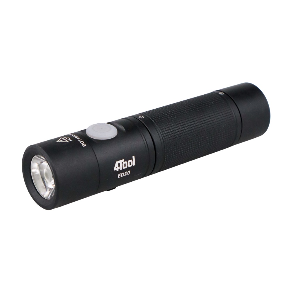 G8UI 4tool Senter Led Flashlight Type C Rechargeable 1400lmEd10Black Or-i