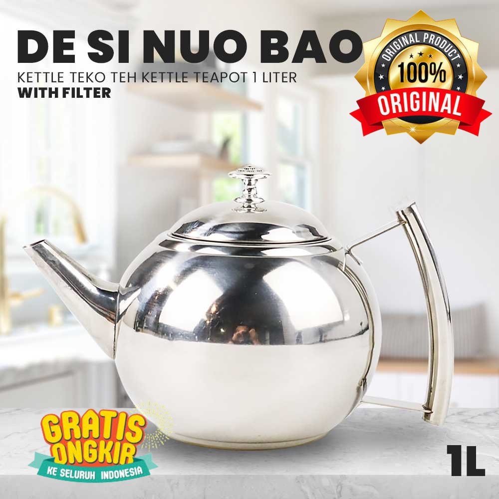 Kettle Teko Teh Kettle 1 Liter with Filter - A2