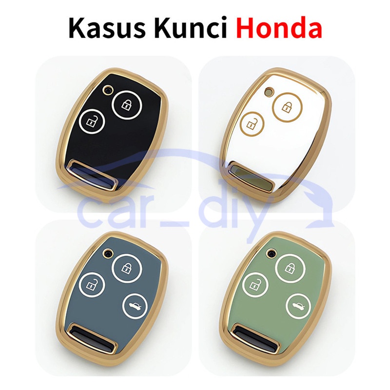 Kasus Kunci TPU Penutup Jarak Jauh Mobil Gantungan Untuk Honda Old Accord Civic Fit CRV City Odyssey Ciimo Cangkang Pelindung Car Remote Key Case