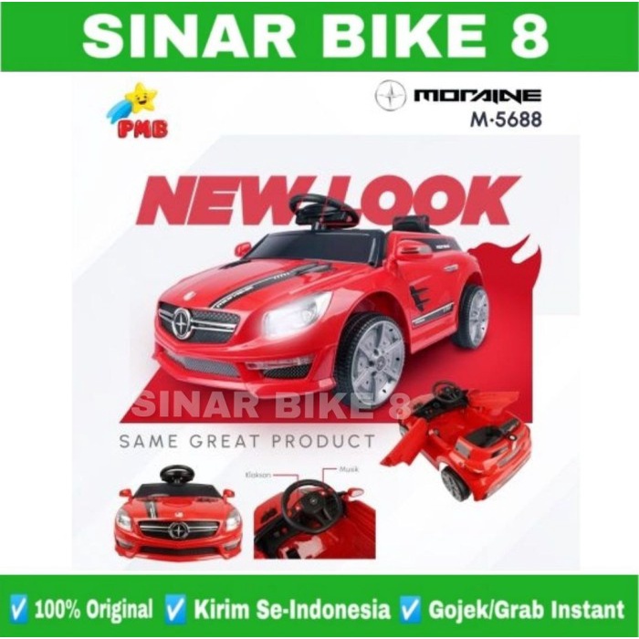 Mobilan Aki Anak Remote Control PMB 5688 MORAINE (NEW LOOK)
