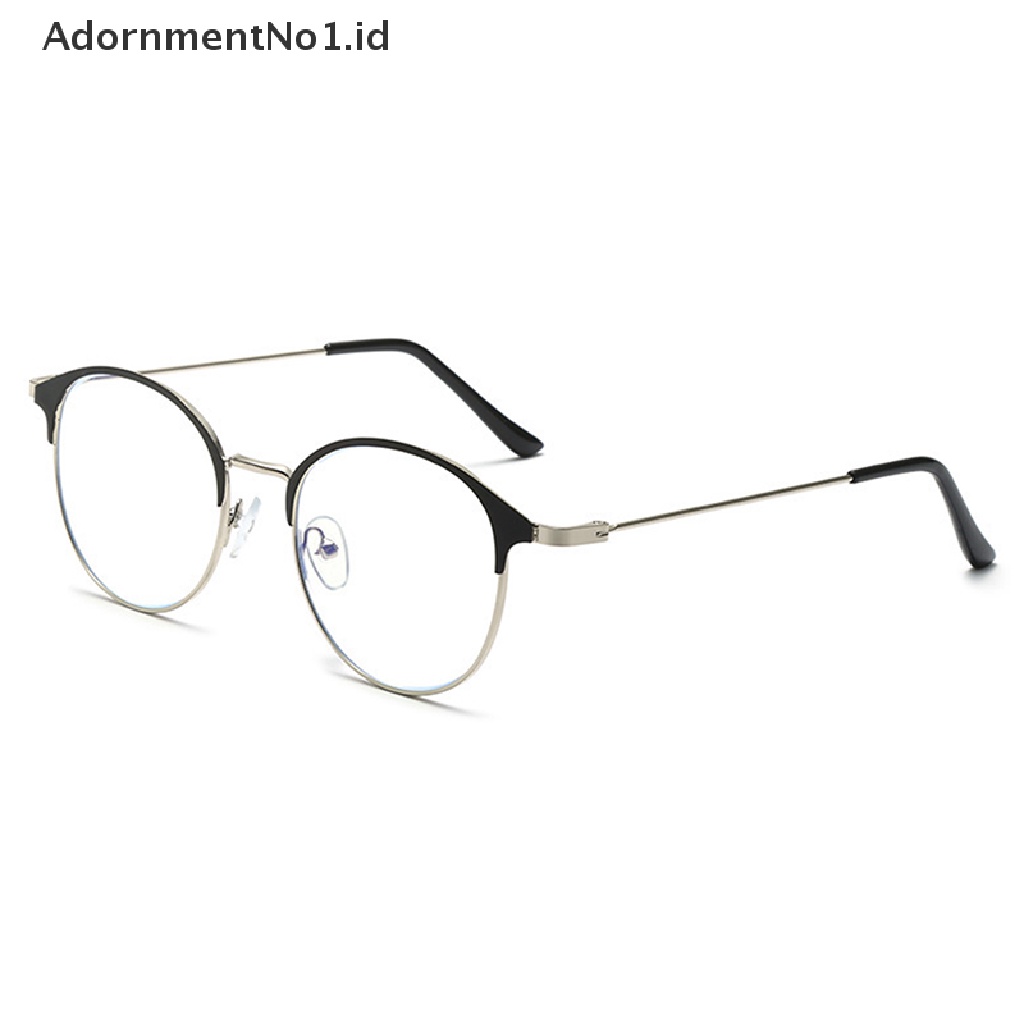 [AdornmentNo1] Kacamata Miopia Komputer Anti Cahaya Biru Wanita Pria Ultralight Bening Bulat Rabun Dekat Eyeglasses Diopters 0sampai-400 Unisex [ID]