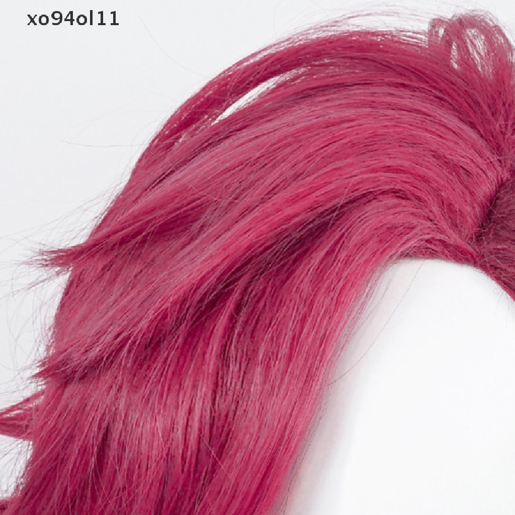 Xo Game LOL Arcane VI Cosplay Wig VI 30cm Deep Rose Tahan Pendek Rambut Peran Bermain OL