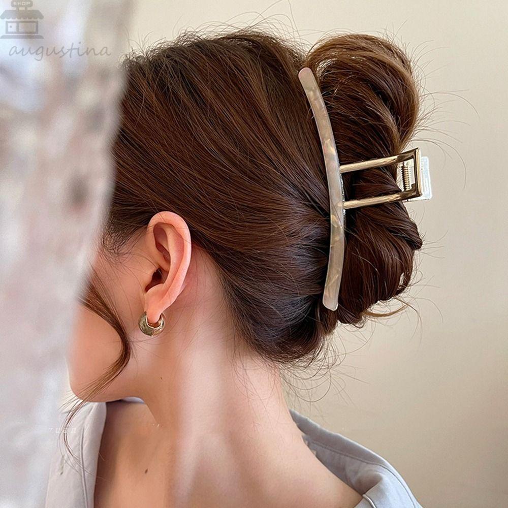 Agustina Klip Rambut Asam Asetat Lucu Kreatif Klip Rambut Bentuk Geometris Besar Ambil Klip Gadis Perempuan Aksesoris Rambut