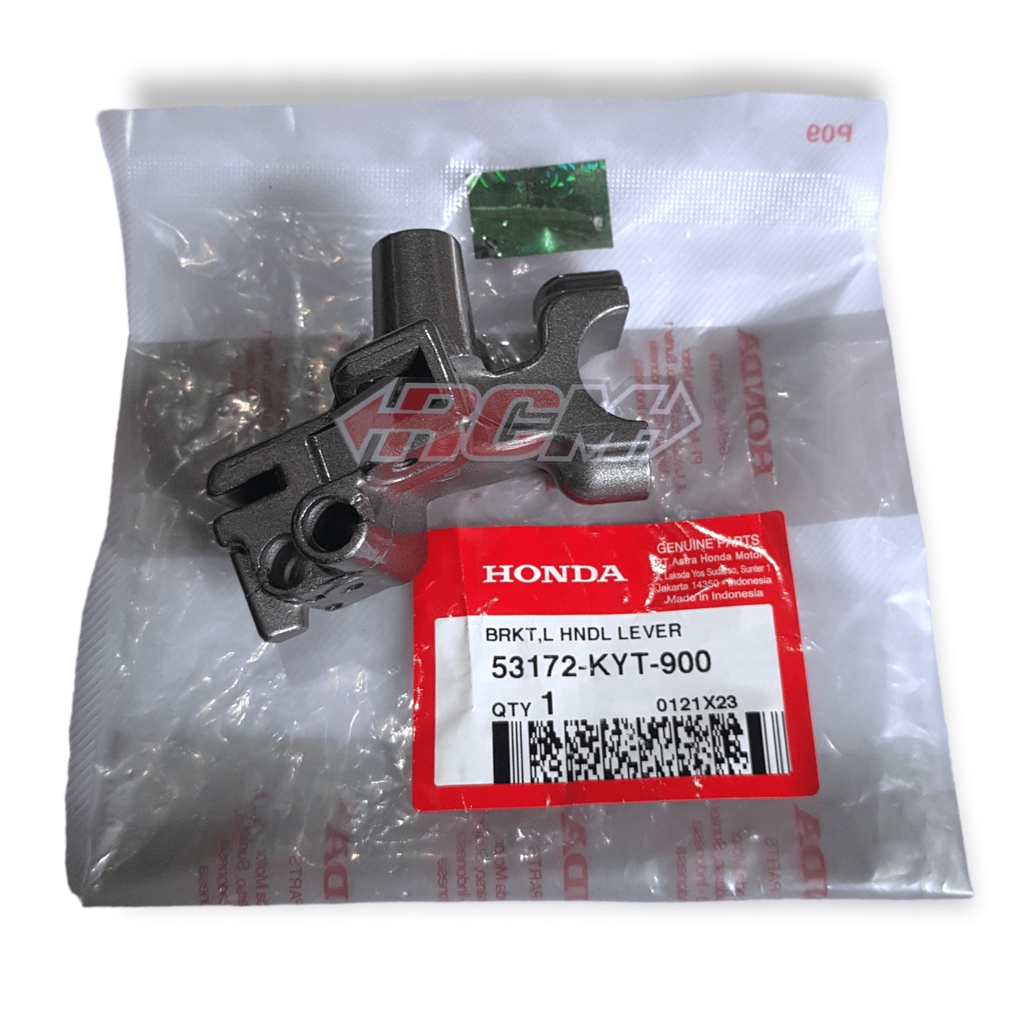 BRACKET L HANDLE LEVER DUDUKAN HANDEL REM KIRI LEFT SCOOPY KARBU CARBU ORI ORIGINAL HONDA AHM HGP AS
