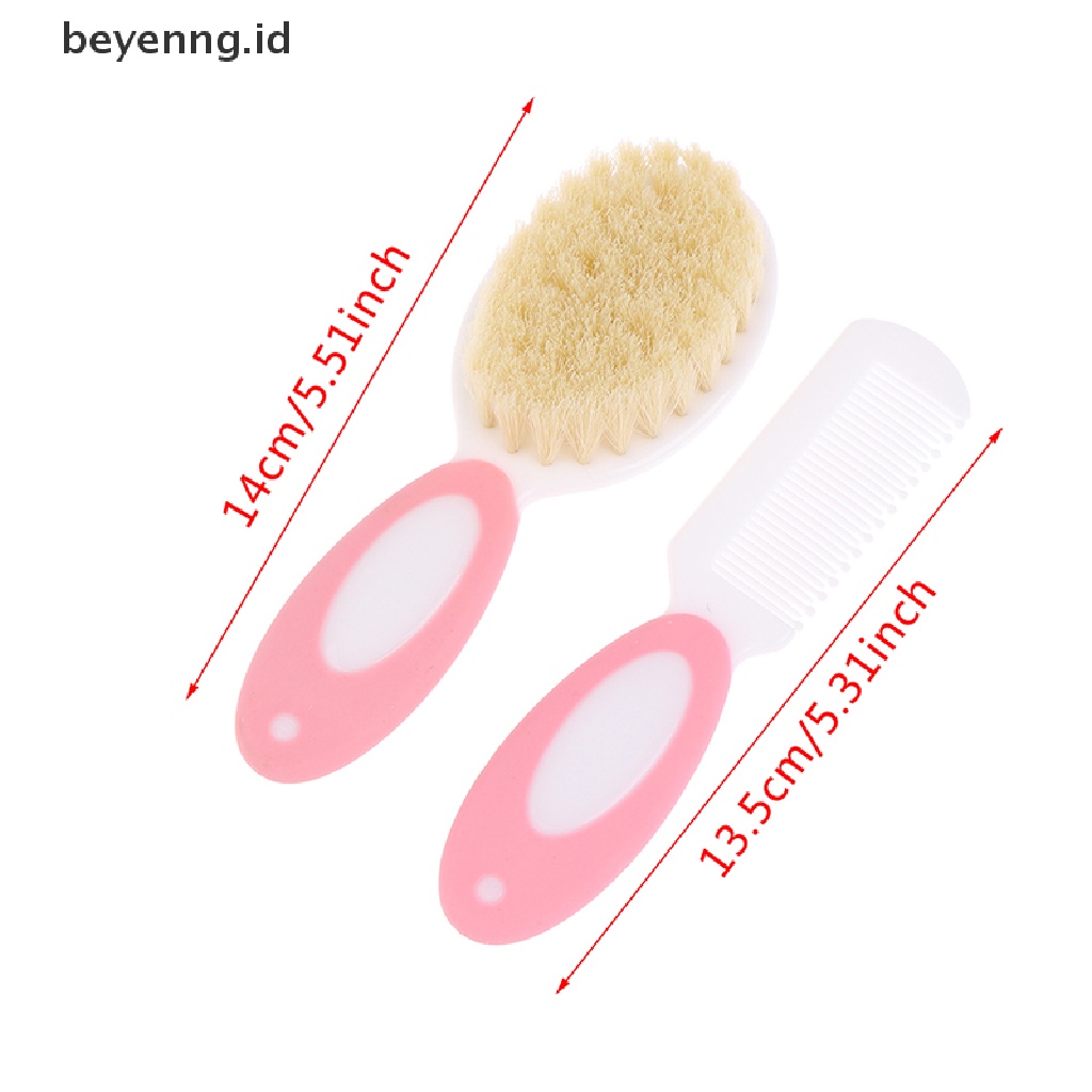 Beyen 2pcs/set Sikat Rambut Bayi Baru Lahir Lembut Portabel Bayi Anak Sisir Sikat Rambut Anak ID