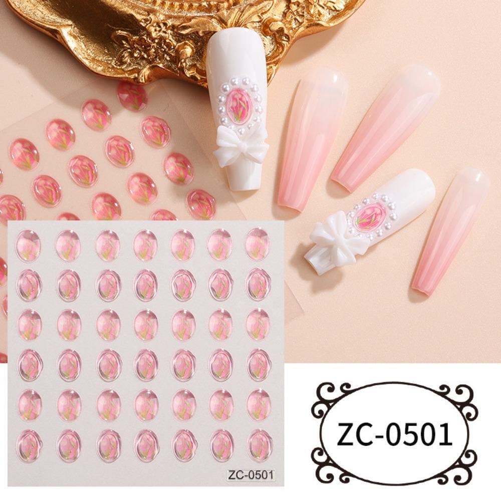 Mxbeauty Stiker Kuku Jelly Lucu Imut Love Hati Perekat Lembut Smile Panda Dekorasi Kuku