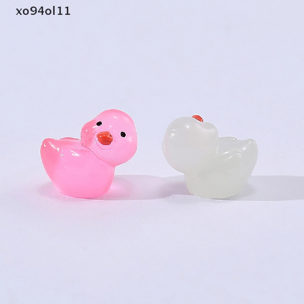 Xo 1/10Pcs Boneka Bebek Resin Bercahaya Mini Menyala Dalam Gelap DIY Taman Rumah Mobil Mainan Rumah Boneka Ornamen Aksesoris OL