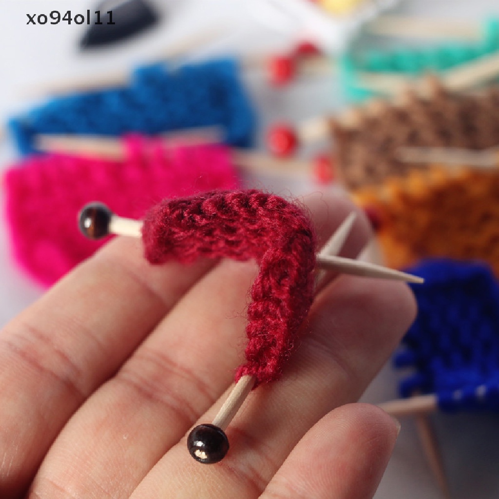 Xo 1: 6 1: 12 Rumah Boneka Miniatur Sweater Rajut Model Boneka Aksesoris Mainan Hadiah OL