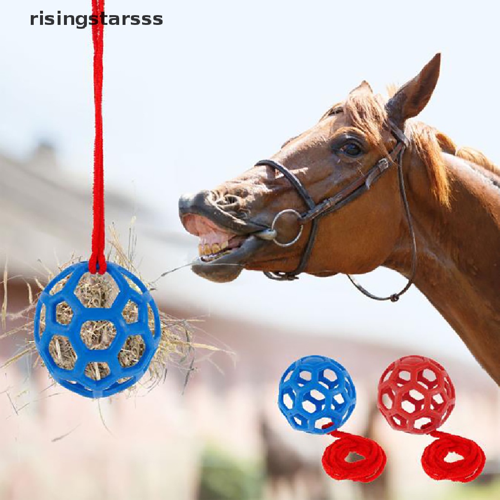 Rsid Span-new Horse Treat Ball Hay Toy Ball Mainan Makan Gantung Untuk Jelly Kambing Kuda