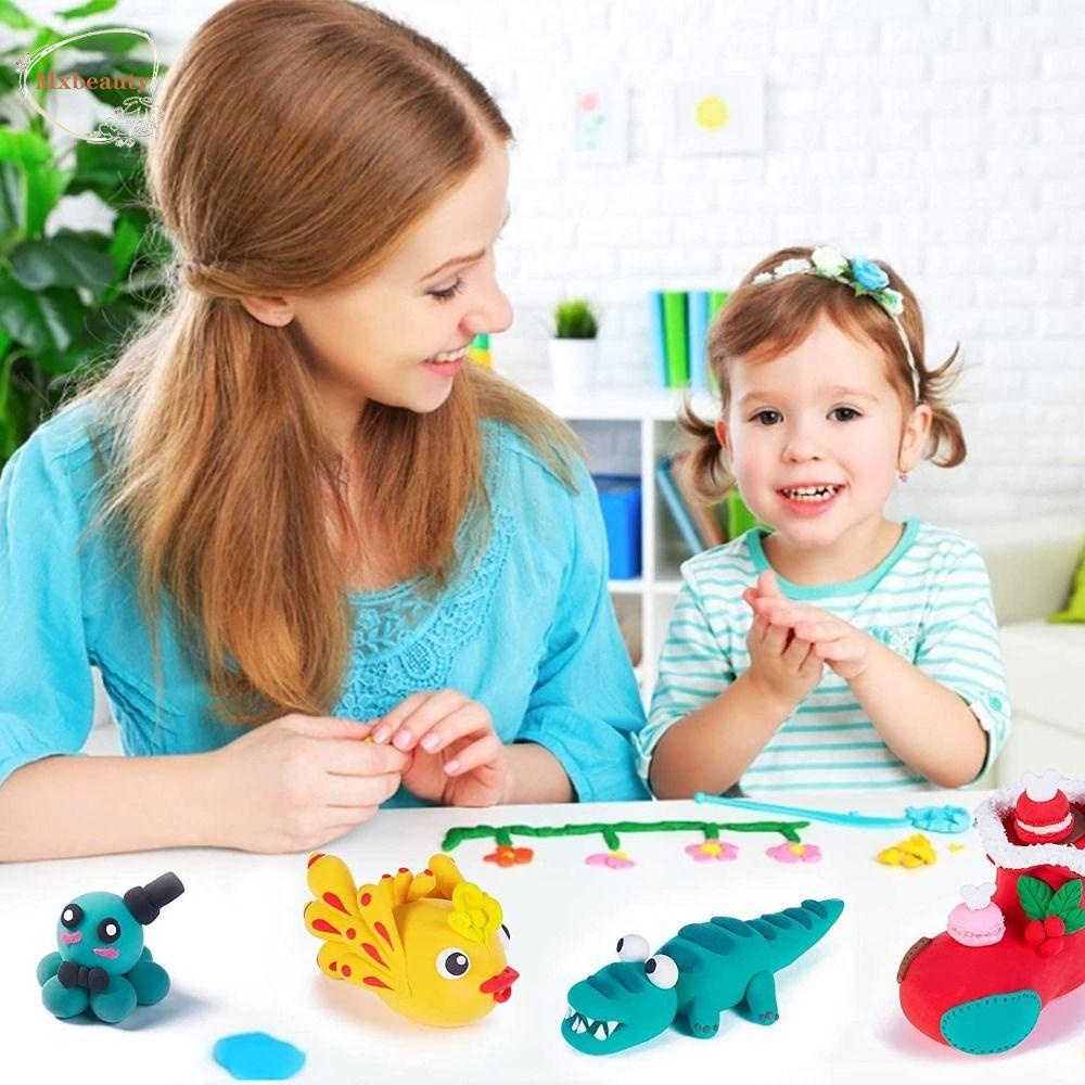 Mxbeauty Mainan Tanah Liat Ultra Ringan Mainan Anak Anak Hadiah Playdough Slimes Toys Modeling Clay Diy Kreatif Clay Light Clay Toys Diy Karet Lumpur Lembut Plastisin Mainan