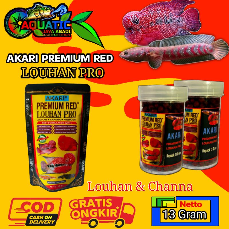 Pelet Ikan AKARI Premium Blue Red Yellow Maxi Cichlid