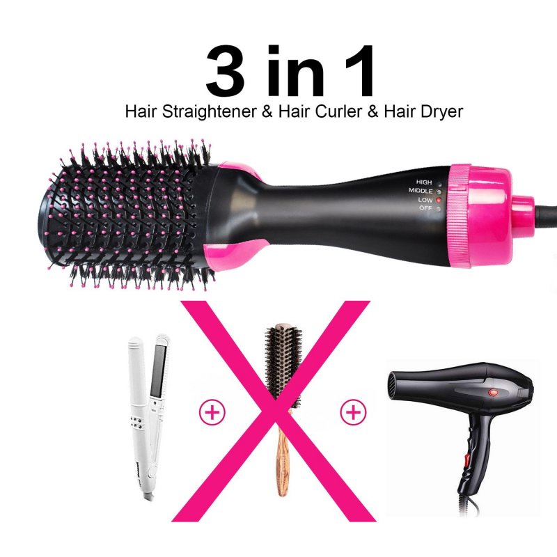 iBeauty Hot Hair Blow Auto Rotating Air Styler - 3in1 Catok HairDry &amp; Curler