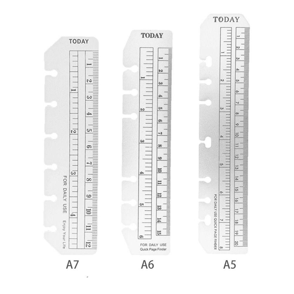 [Elegan] Daun Longgar Notebook Bookmark Penggaris Kantor Fleksibel Alat Tulis Sekolah Siswa Pembagian Penggaris Serut Menggambar Penggaris