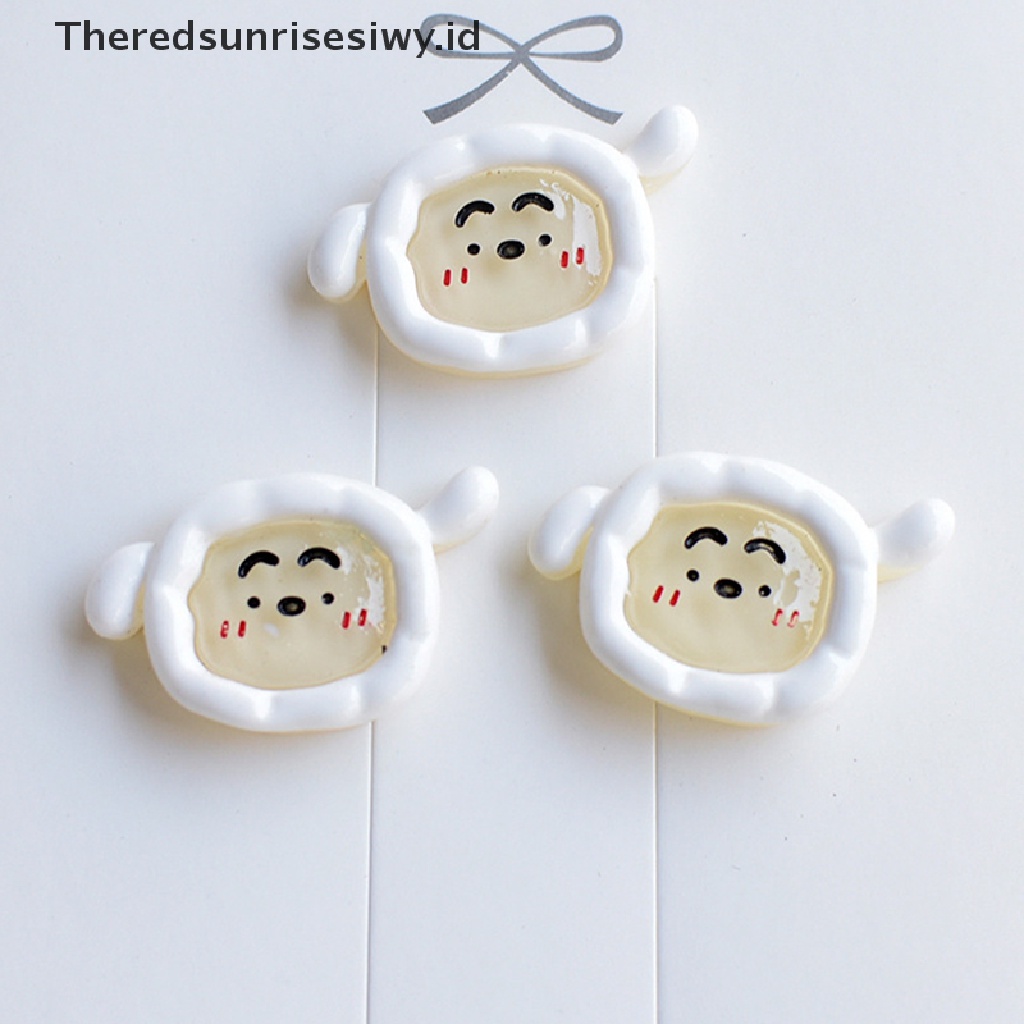 # Kado Mom &amp; PAPA DIY # Kawaii Aksesoris Crayon Shin-Chans Anime Lucu Kreatif Diy Phone Case Aksesoris Rambut Bahan Pack Kartun Gadis Manis Hadiah~