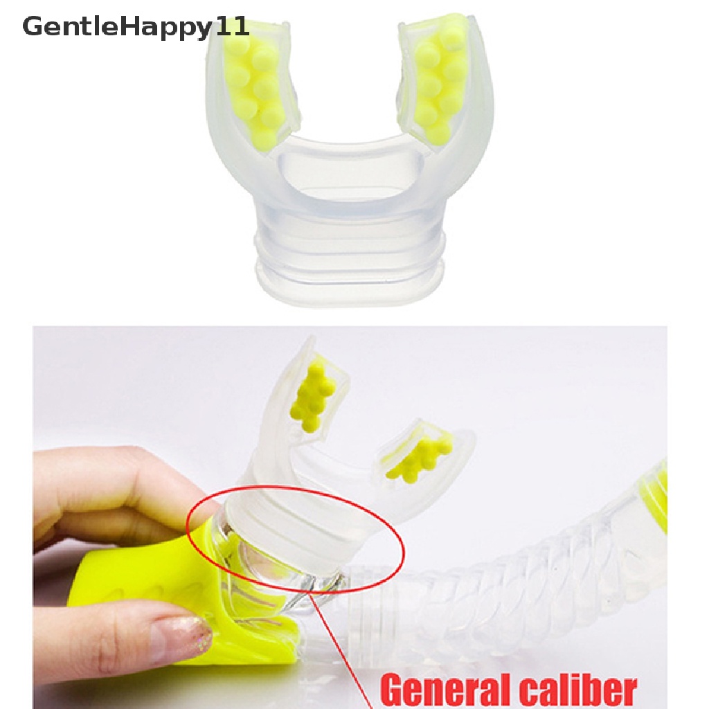 Gentlehappy Silicone Throwaway Underwater Diving Breathe Tube Snorkeling Pengatur Mulut Selam id