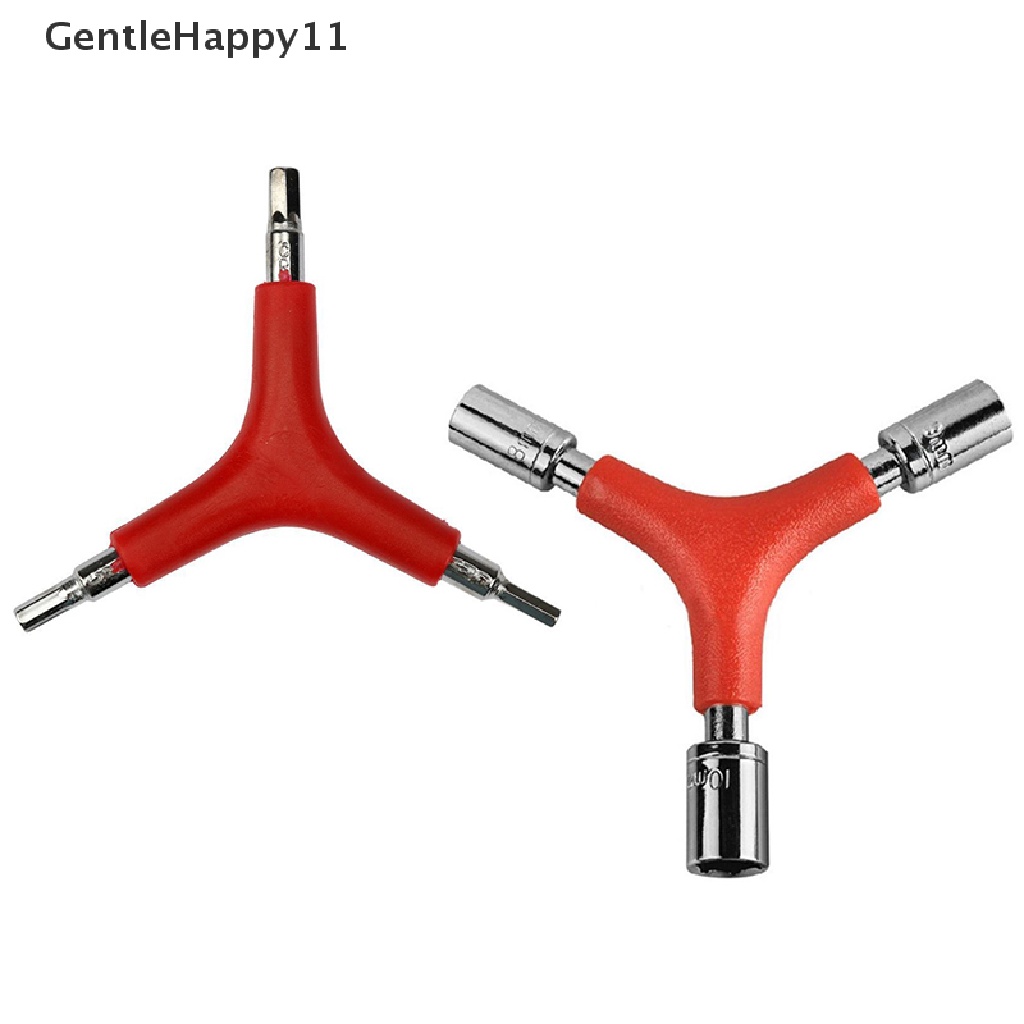 Gentlehappy Y-Type Bicycle 4-5-6 8-9-10mm Segitiga Hexagon Kunci Sekrup Kunci Pas Spanner Tools id