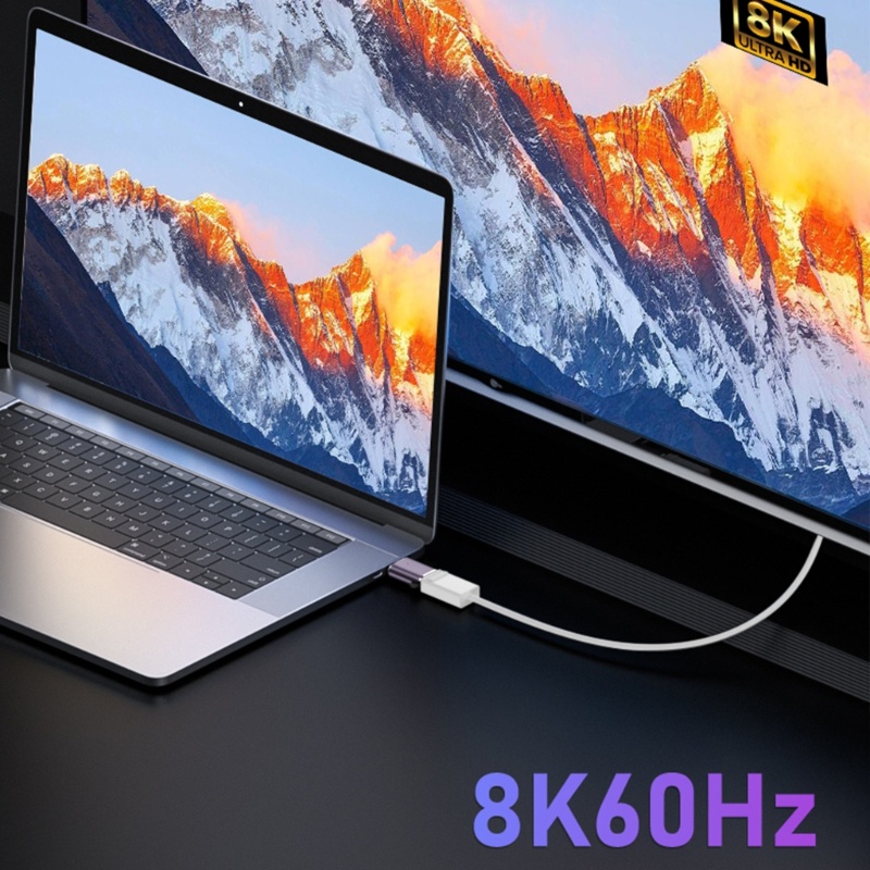 Gro Adaptor Displayport Mini Dua Arah Ke Displayport 32Gbps Support 8K60Hz 7680x4320