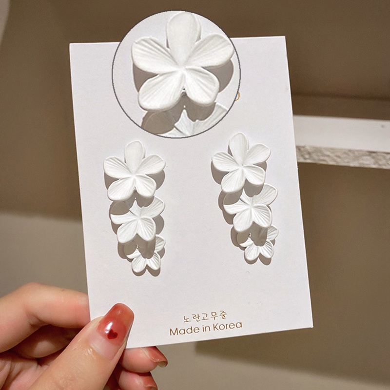 Korea Ins Baru Anting Kelopak Bunga Aksesoris Gadis