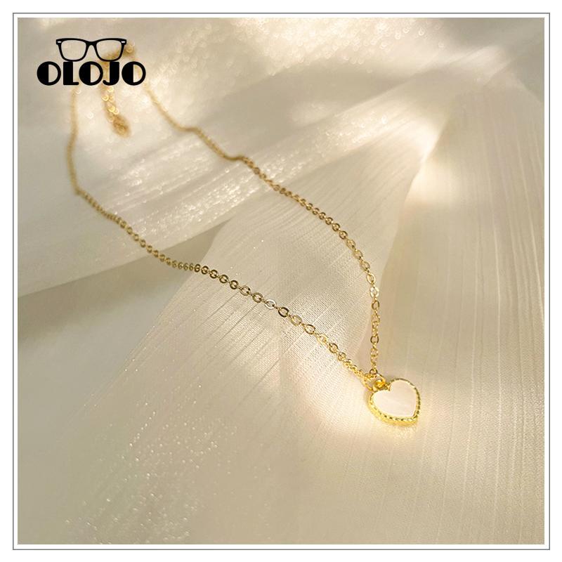 【COD】Alloy Love Kalung Wanita Cahaya Desain Mewah Rasa Aksesoris Serbaguna
