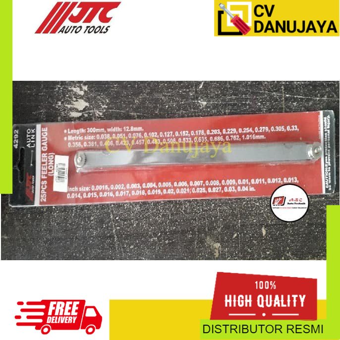 25 Pcs Feeler Gauge Alat Ukur (Long) JTC-4292