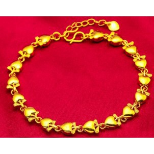 Goldkingdom Perhiasan Fashion Aksesoris Bangkok 24K Ready Stock Gelang Strawberry Gelang Bunga Lady Murah Dan Bisa Grosir