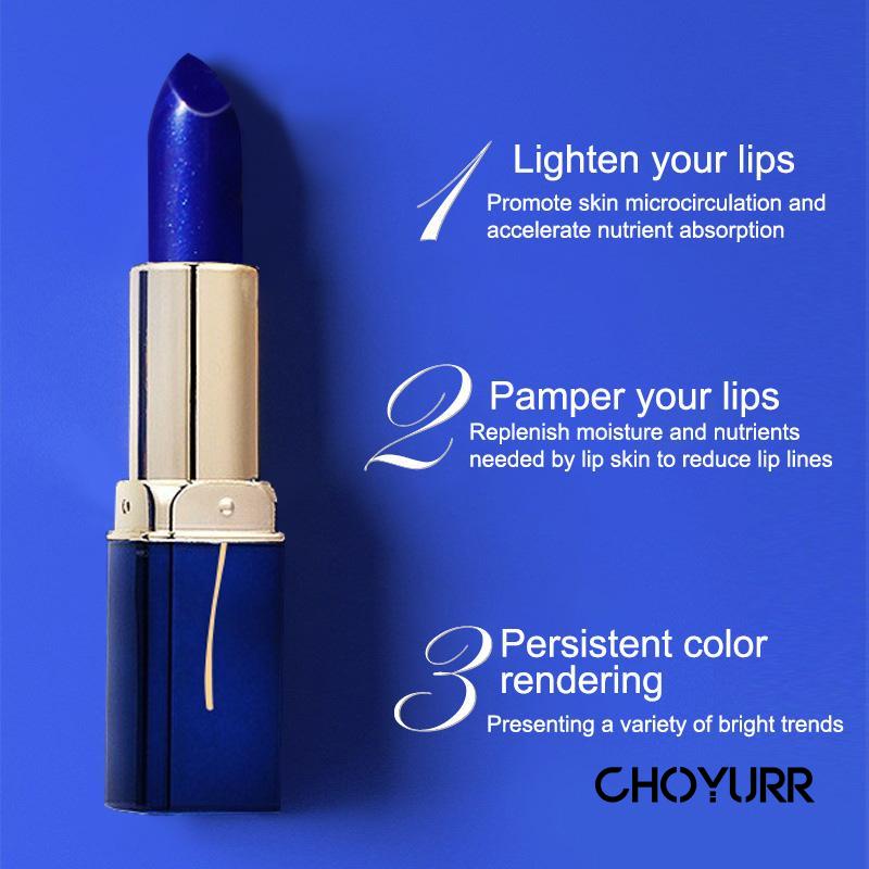 【COD】LESSXCOCO Lipstick Blue Color Changing Lip Gloss Moisturizing Waterproof Original-CH