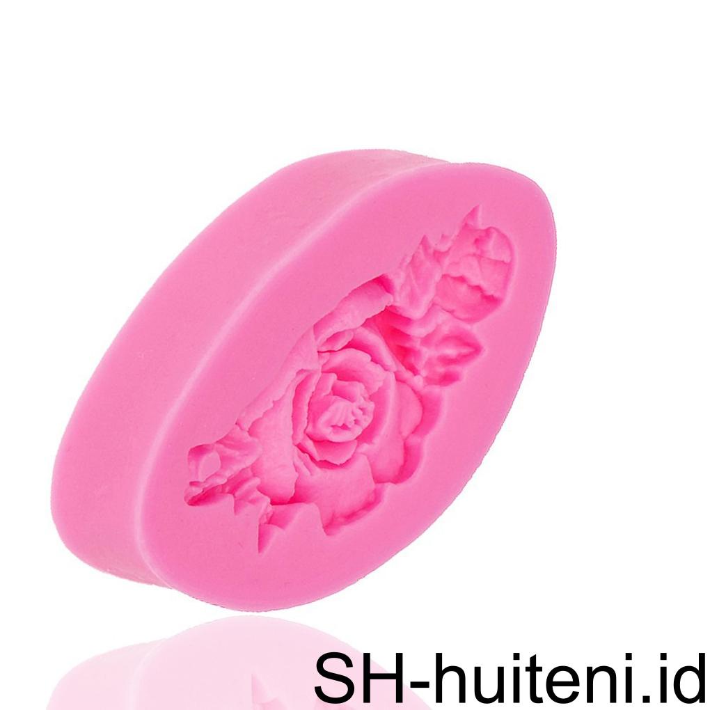 Rose Fondant Cetakan Portable DIY Coklat Pastry Crafting Silicone Mold Alat Dekorasi Kue Rumah Aksesoris Dapur