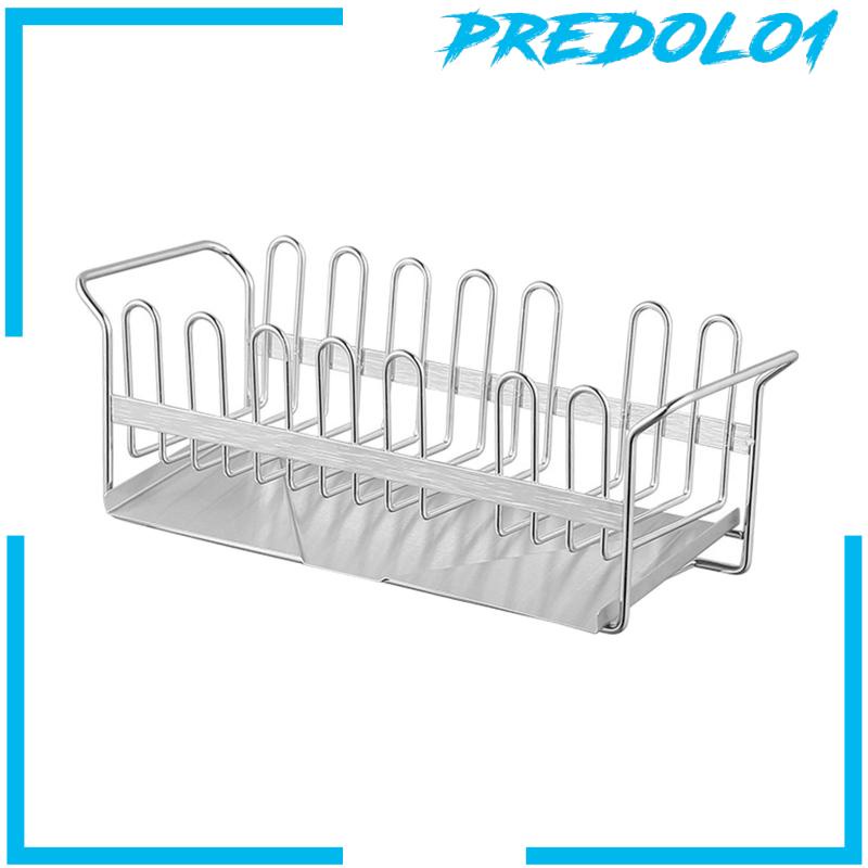 [Predolo1] Kitchen Sink Caddy Organizer Rak Wastafel Anti Karat Untuk Sikat Lap Meja