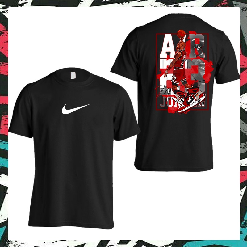 100% PREMIUM COTTON NIKE AIR JORDAN V2_2 Cotton Tshirt Shirt Men Women Streetwear Unisex Baju Lelaki