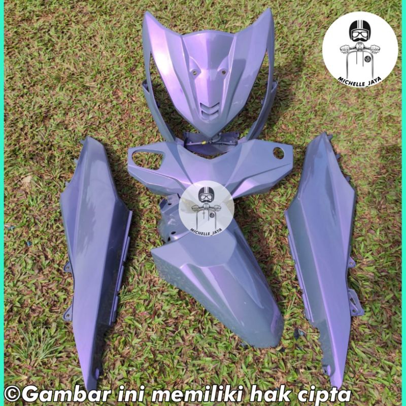 FULL HALUS BODI BEAT FI WARNA NARDO GREY LEMBAYUNG UNGU/COVER BODY HONDA BEAT FI WARNA NARDO GREY LE