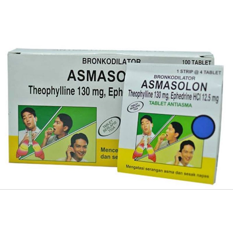 ASMASOLON STRIP 4 TABLET - OBAT ASMA TERKINI