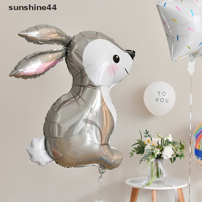 Sunshine Animal Theme Balon Foil Rusa Kelinci Tupai Safari Party Decor Perlengkapan Dekorasi Ulang Tahun Dewasa Anak Globos ID