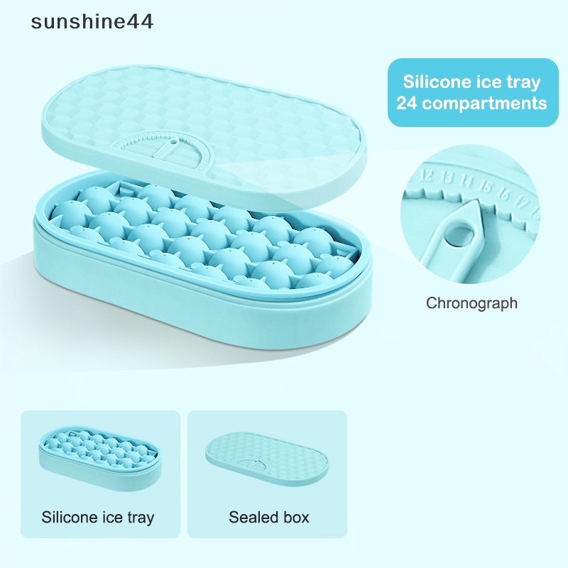 Sunshine Press Type Ice Cube Round Maker Cetakan Es Hoki Untuk Bir Kopi Mini Ice Ball ID