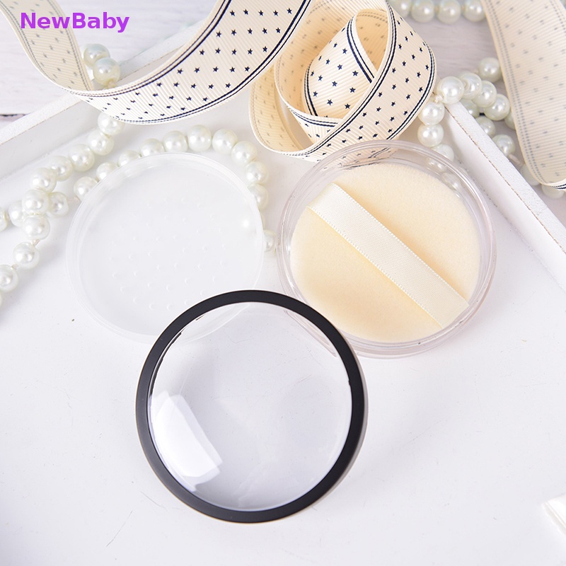 Newbaby 1pc 20ml Ayakan Kosmetik Kosong Longgar jar Wadah puff Kotak makeup travel ID