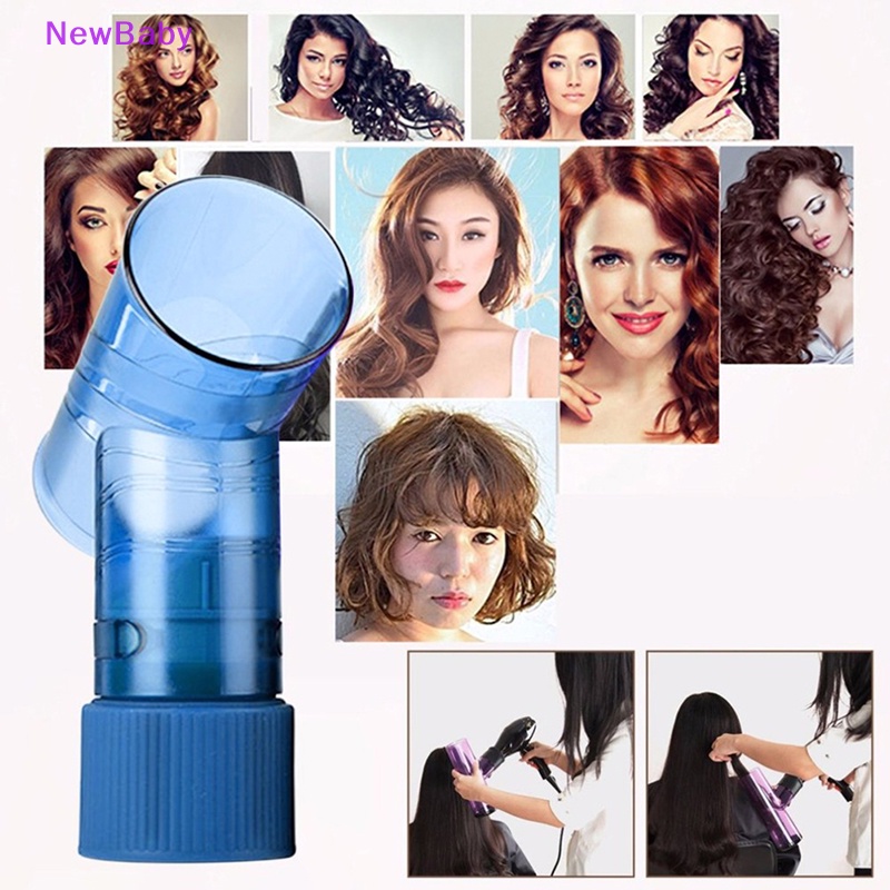 Newbaby DIY Hair Diffuser Salon Magic Hair Roller Pengering Topi Blow Dryer Wind Curl Hair ID