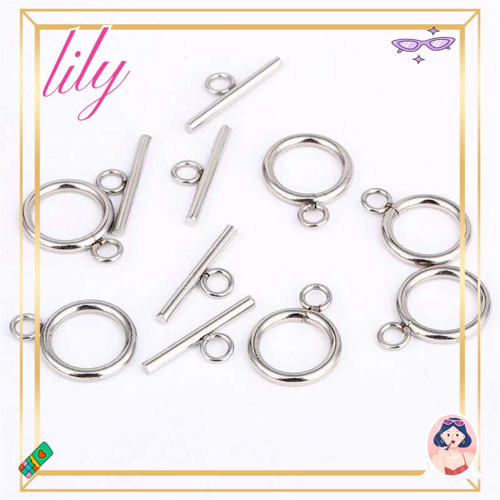 Lily 10PCS OT Gesper Sederhana Perhiasan Ekor Gesper Perhiasan Aksesoris Gesper Bagasi