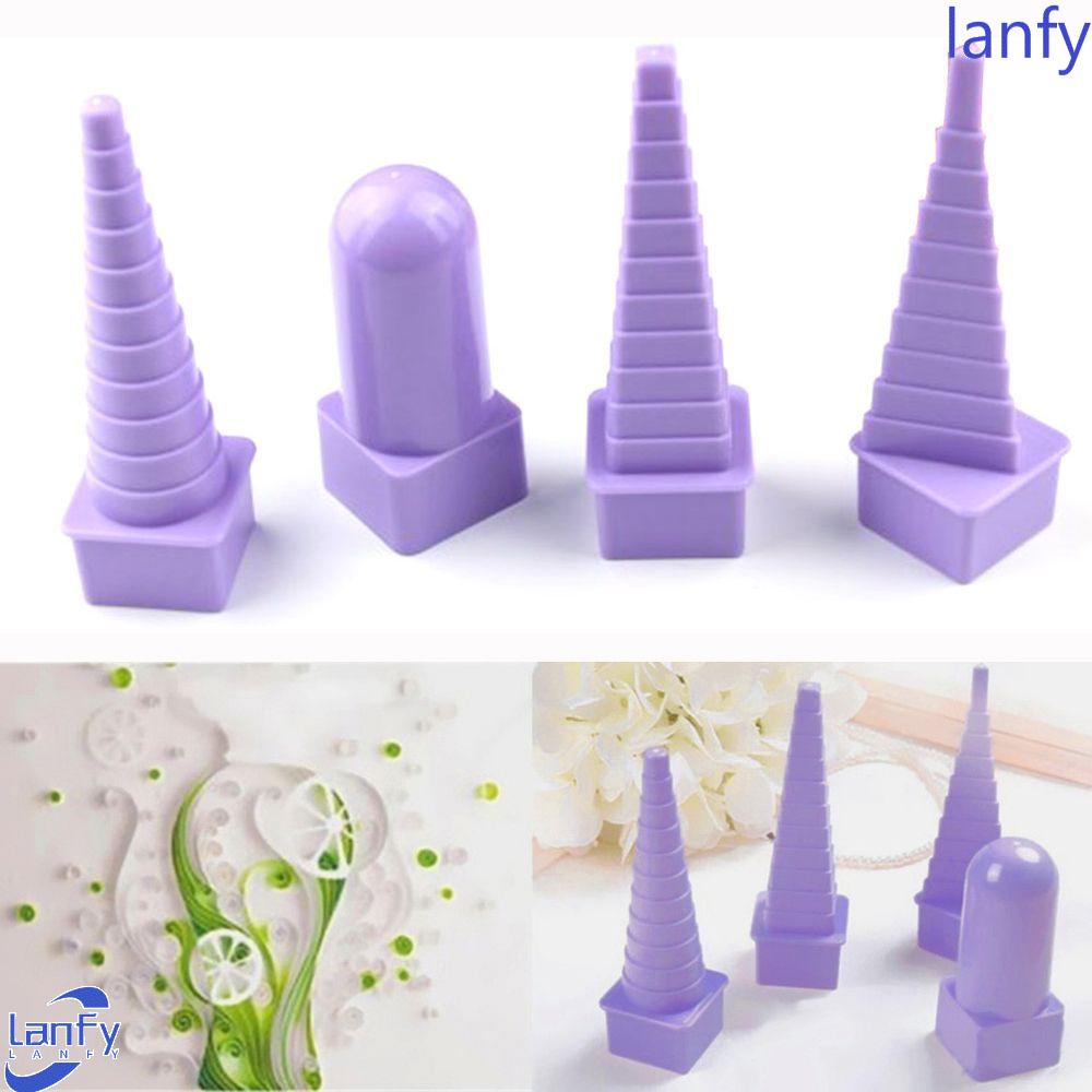 Lanfy Menara Kertas Quilling Bahan Plastik