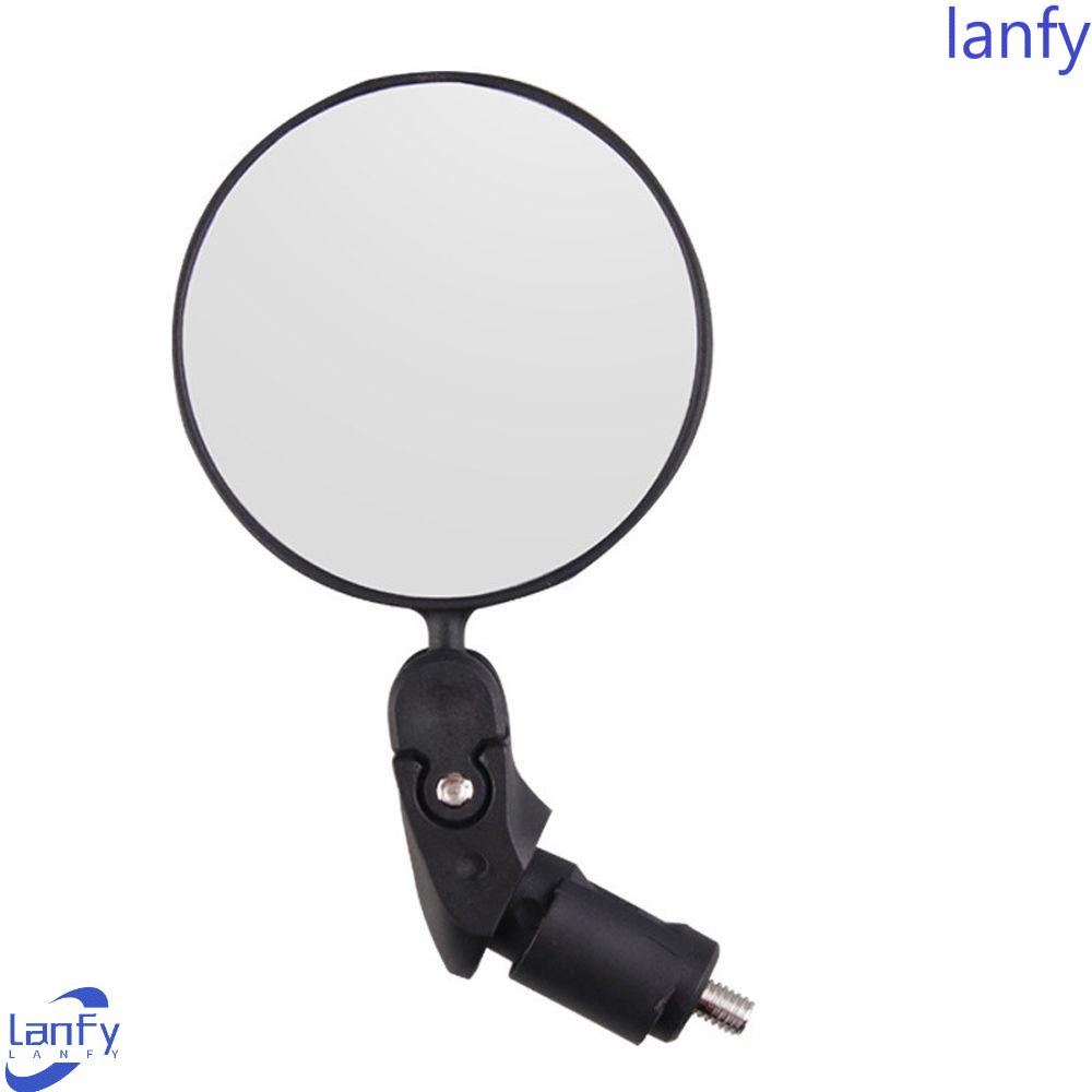 Lanfy Spion Sepeda Universal 1PC Bicycle Sight Reflector Pengganti Jangkauan Luas Yang Dapat Disesuaikan Kiri Kanan Mount Kaca Spion