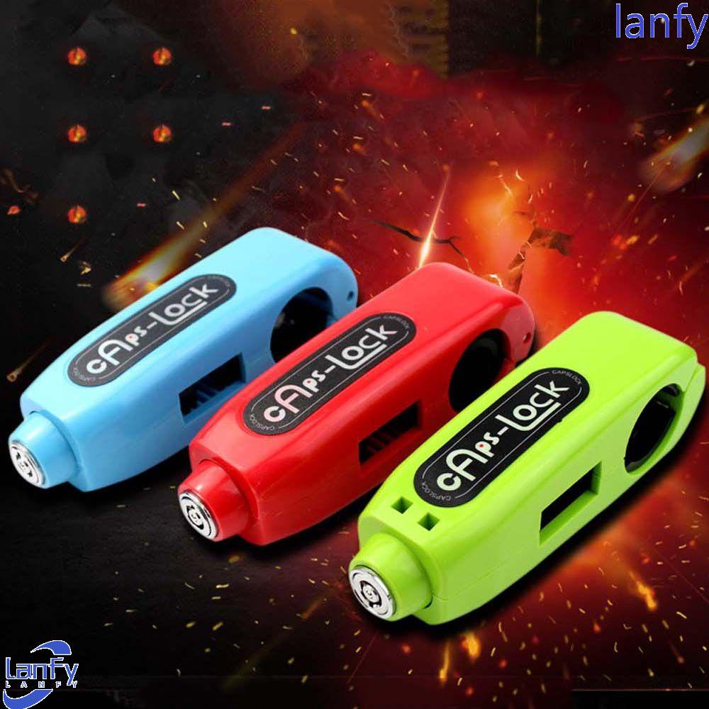 Lanfy Kunci Stang Sepeda Motor Universal Anti Patah Kunci Rem Throttle Grip Anti Ketok Anti Maling Kunci Tuas Rem Depan