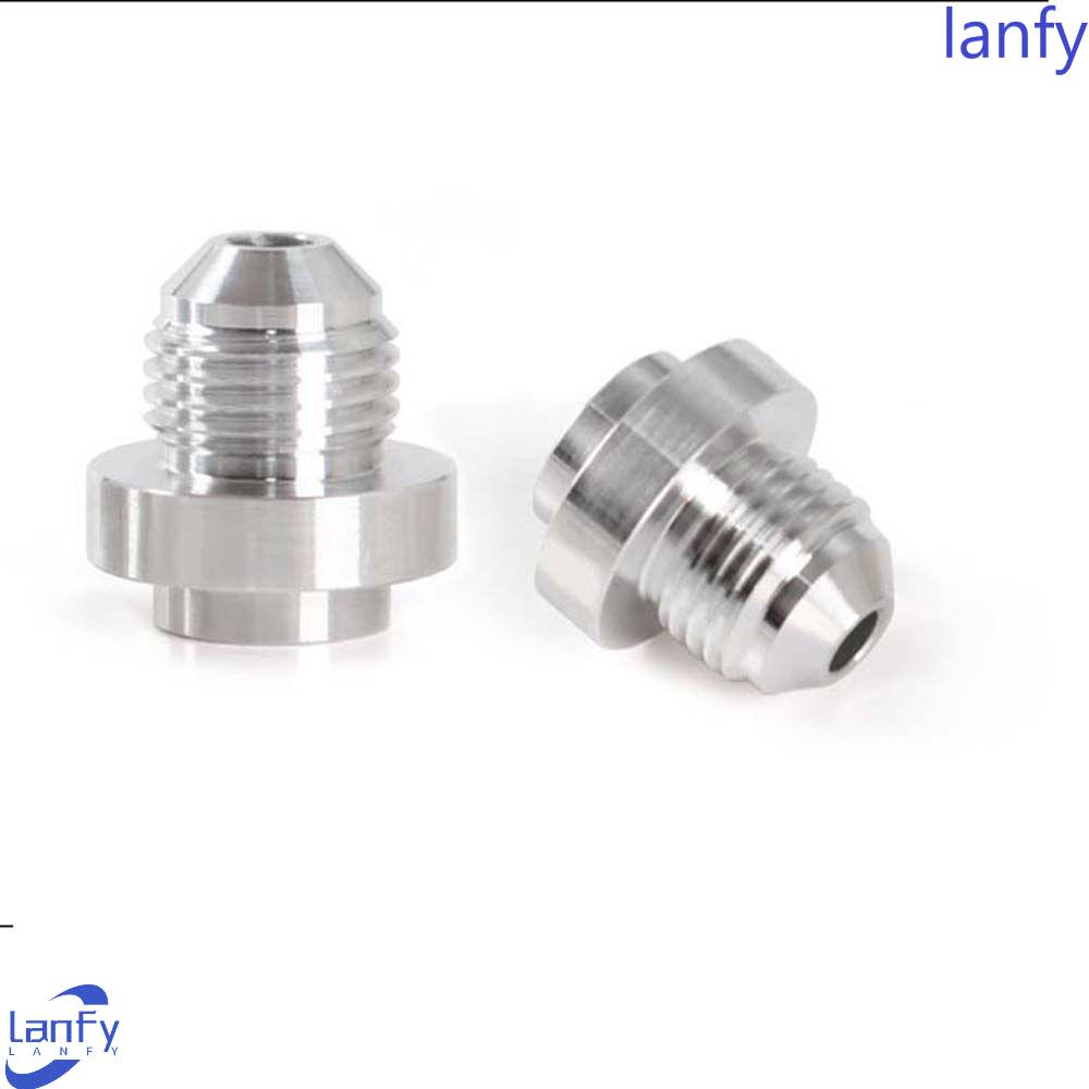 Lanfy Fitting Round Base Male Untuk Oil Cooler Aluminium AN 6fitting Selang