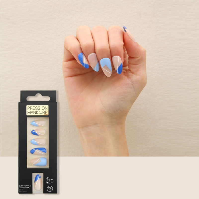Siy Kuku Palsu Kuku Press on Pendek Dengan Desain Perancis Stick on Nails Kit Untuk Wanita Kuku Palsu Akrilik Untuk Nail Art