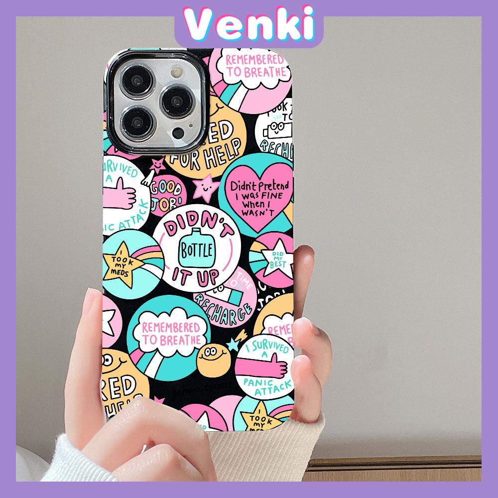 Venki - Compatible iPhone14 Case TPU Soft Shell Candy Case Cute Black Pink Phone Case Camera Protection Shockproof Compatible with iPhone 13 Pro max 12 Pro Max 11 xr xs max