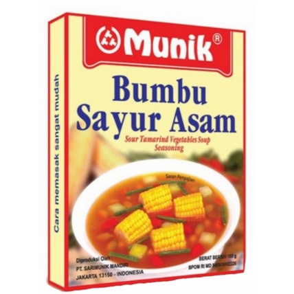 

MUNIK Bumbu Sayur Asem 180g | Sour Tamarind Vegetables soup - SKU-1