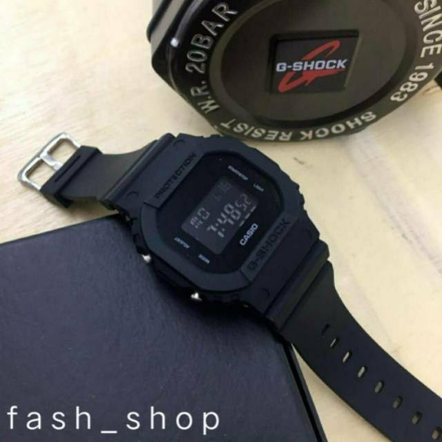 JAM SPORT CASIO G-SHOCK DW-5600 bb GLS-5600  FULL BLACK jam tangan pria jam tangan sport pria jam ta