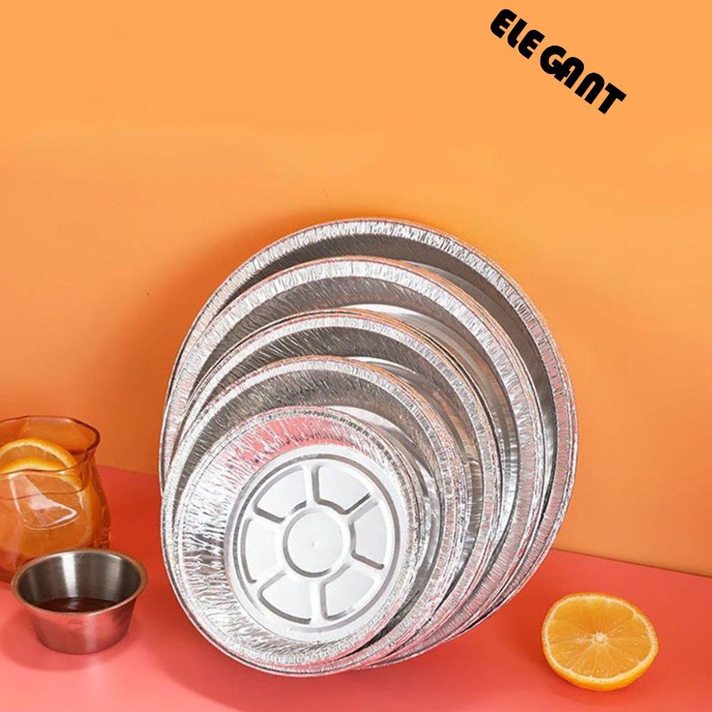 [Elegan] Bakeware Penggunaan Lebar 50pcs/pack Alat Panggang Bulat Anti Lengket Untuk Baking, BBQ, Memasak Air Fryer Aksesoris