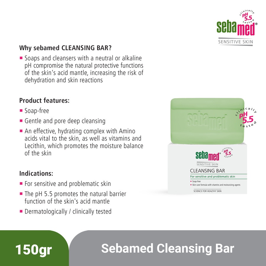 Sebamed Cleansing Bar 150gr (Face and Body)