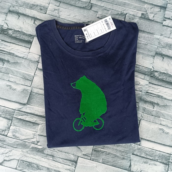 Kaos pria Giordano original Atasan kaos pria lengan pendek